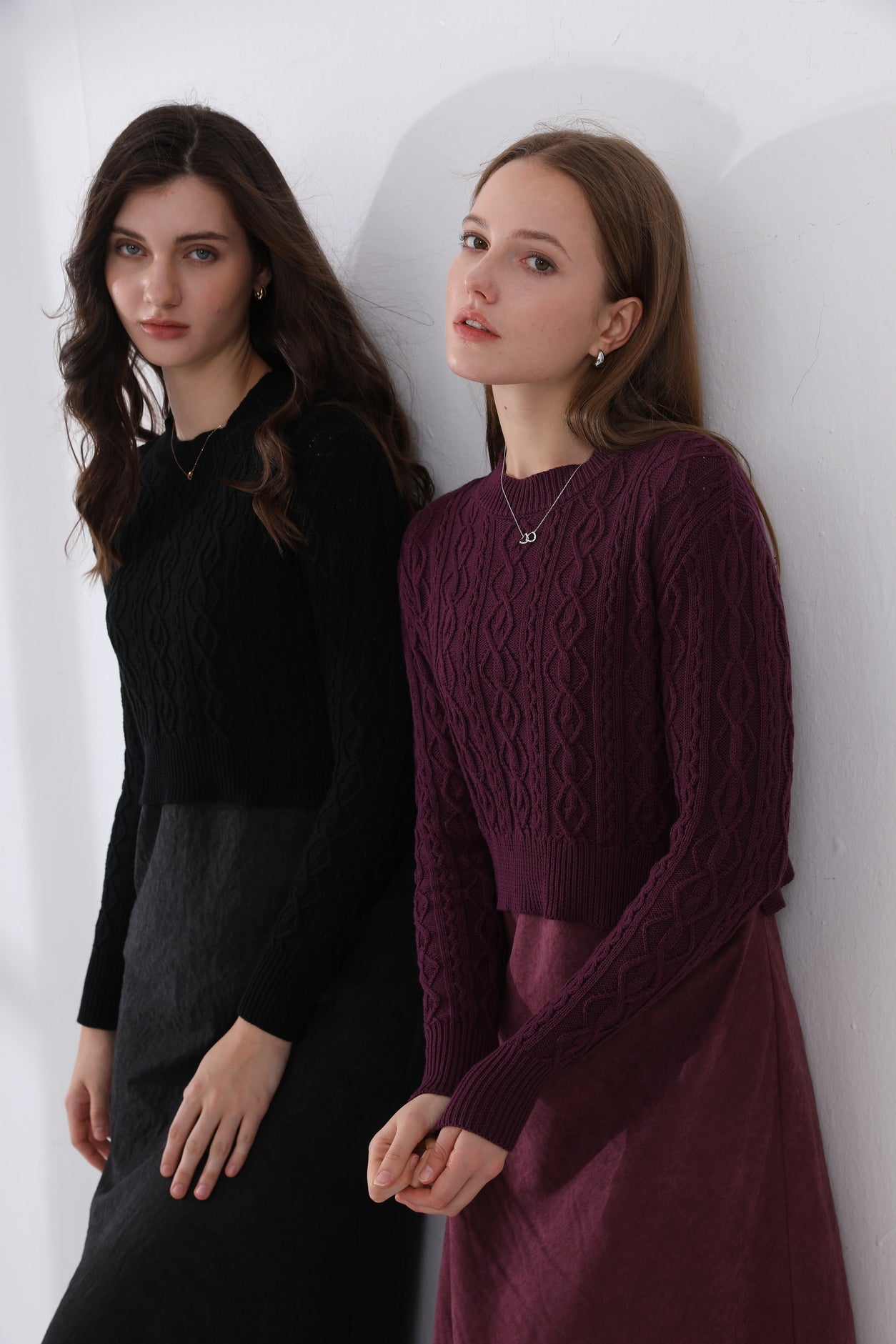 Cableknit Top & Cupro Jumper - Image 7
