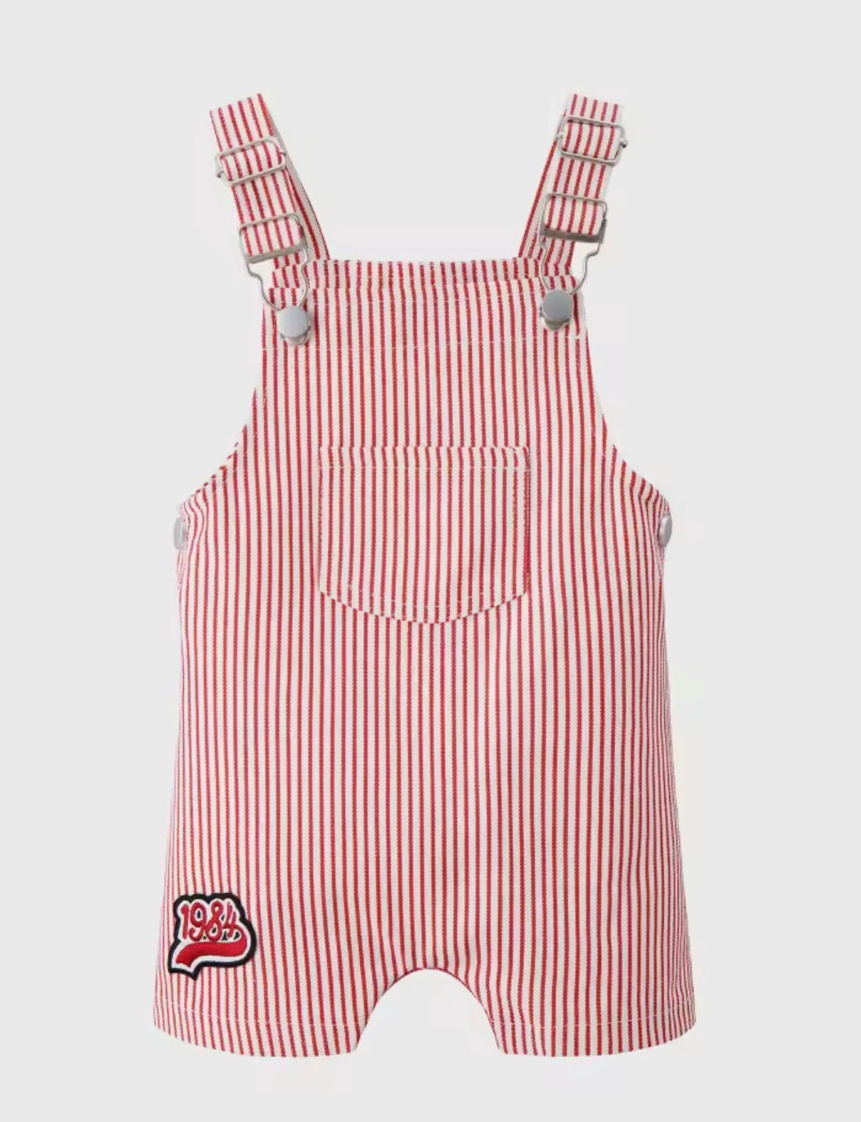 Cherry Red Baby Dungaree- Atelier Collection