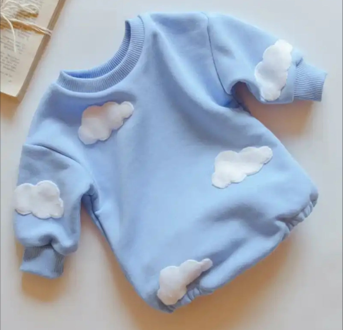 Cloud Sweatshirt Romper
