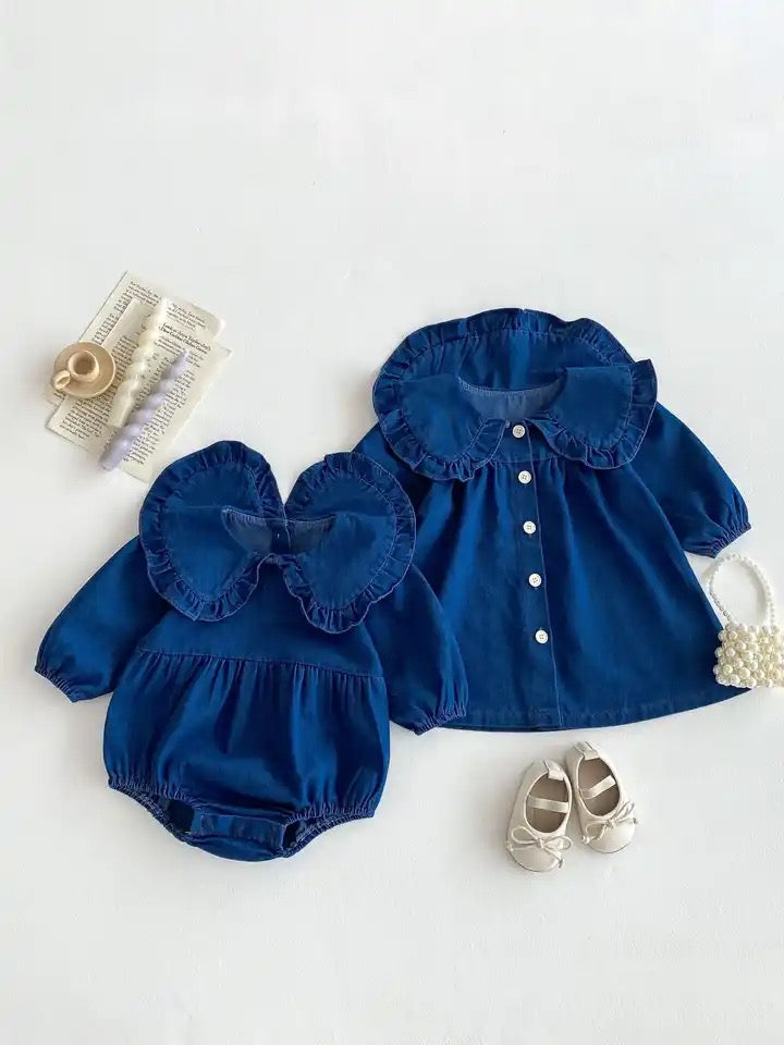 Collared Denim Dress