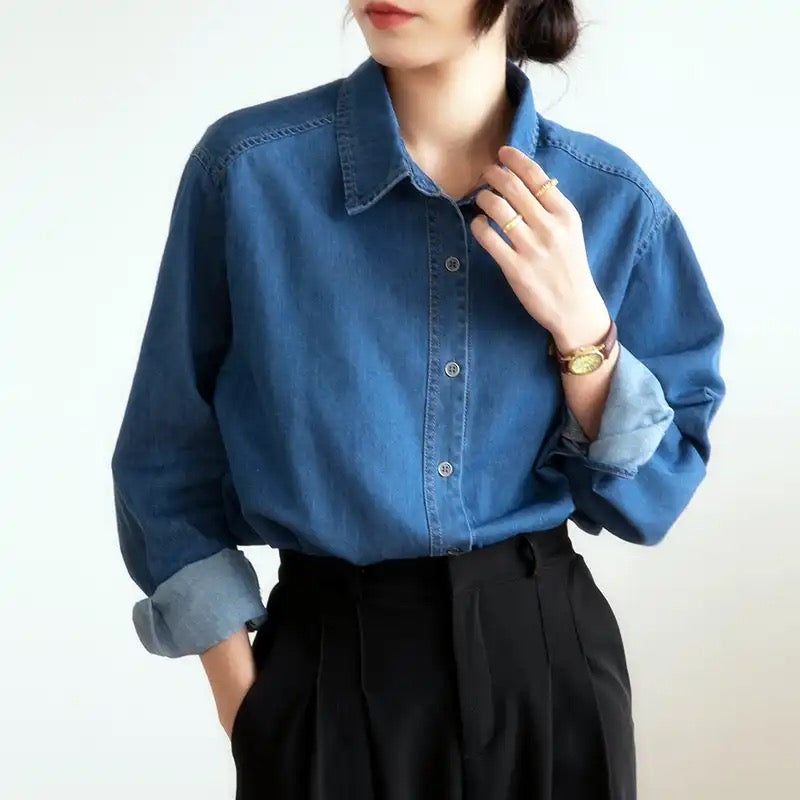 Denim Button Down Shirt
