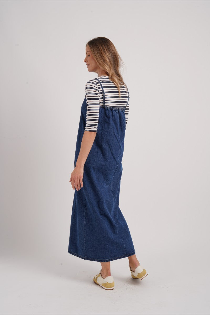Denim Jumper Dress - Image 2