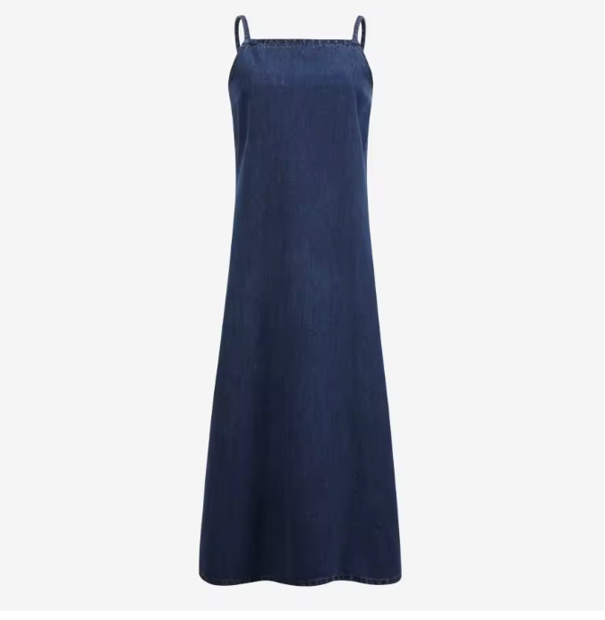 Denim Jumper Dress - Image 6