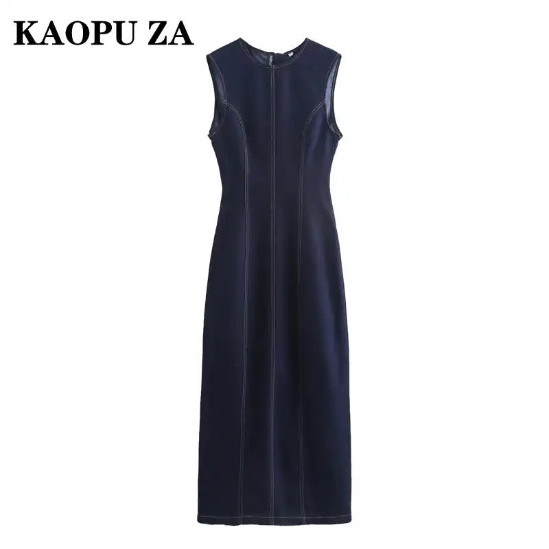 Denim Midi Dress