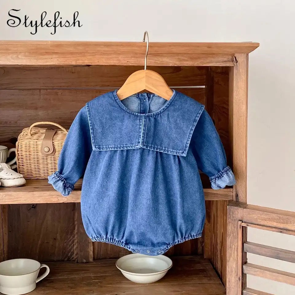 Denim Romper