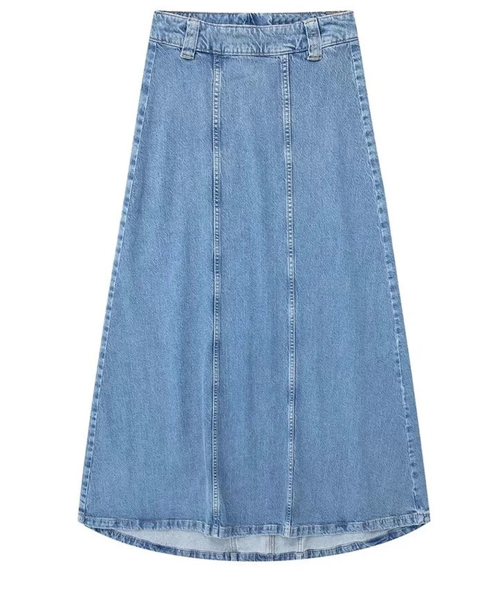 Denim Shirt & Maxi Skirt - Image 2