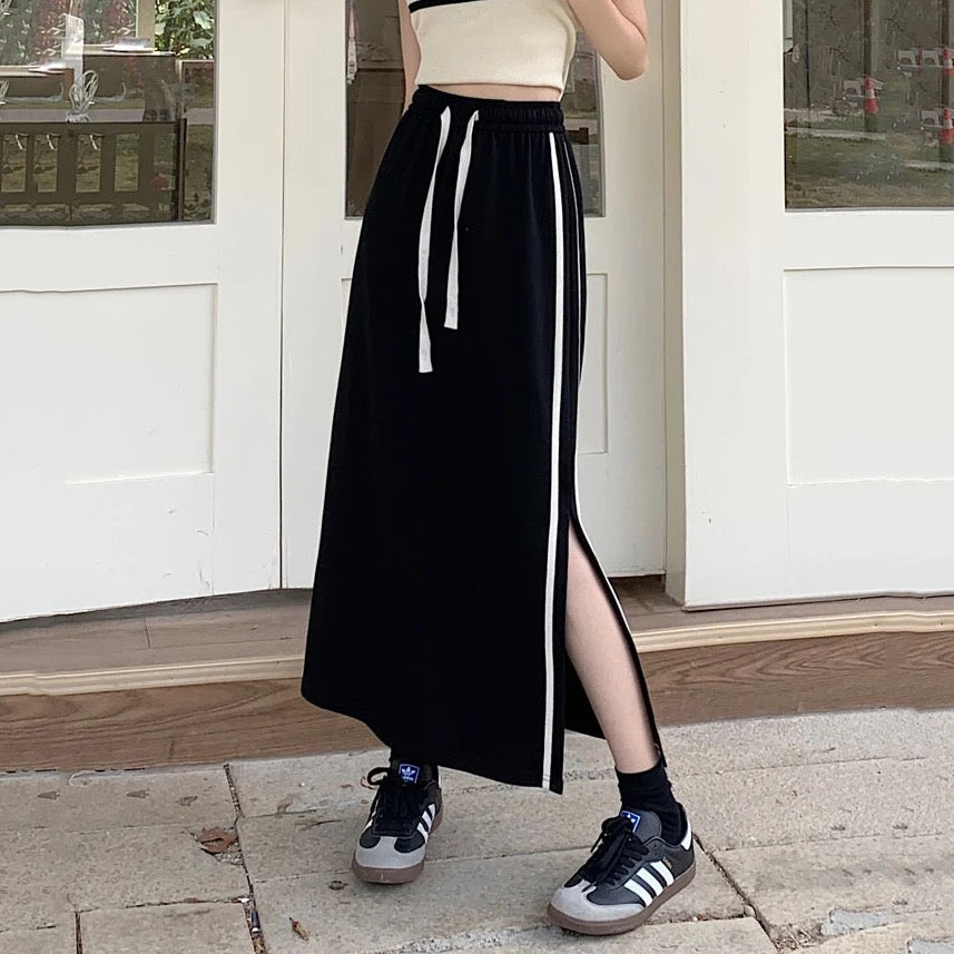 Drawstring Midi Skirt - Image 2