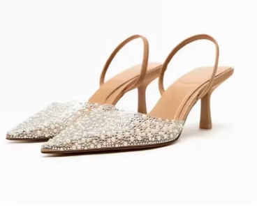Embelished Slingback Heels