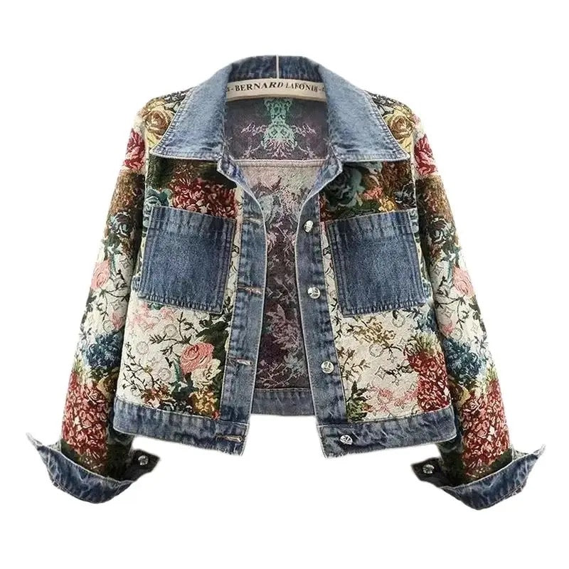 Floral Denim Jacket