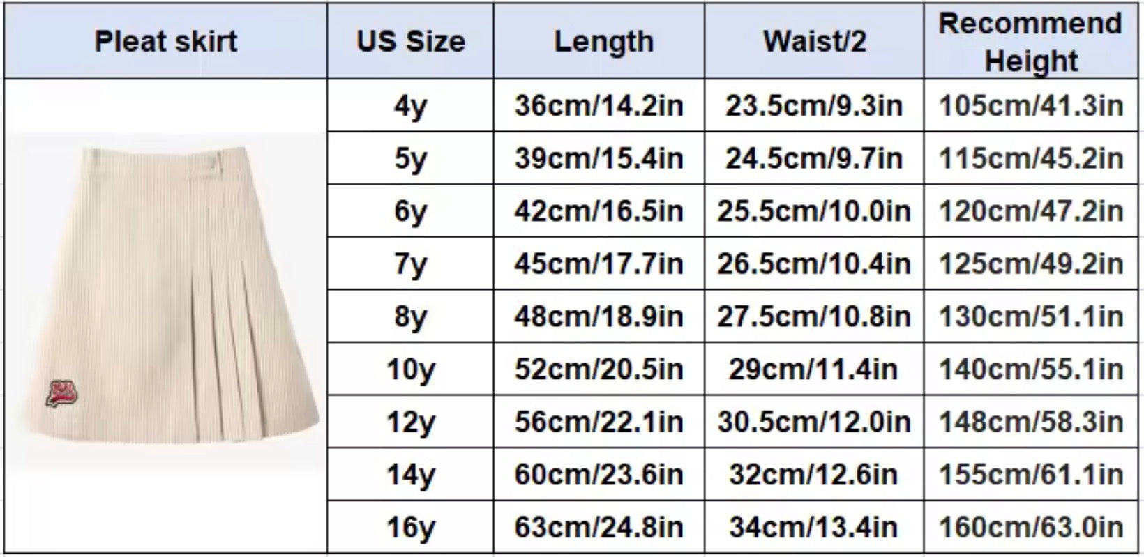 Girls Beige Short Skirt - Atelier Collection - Image 2