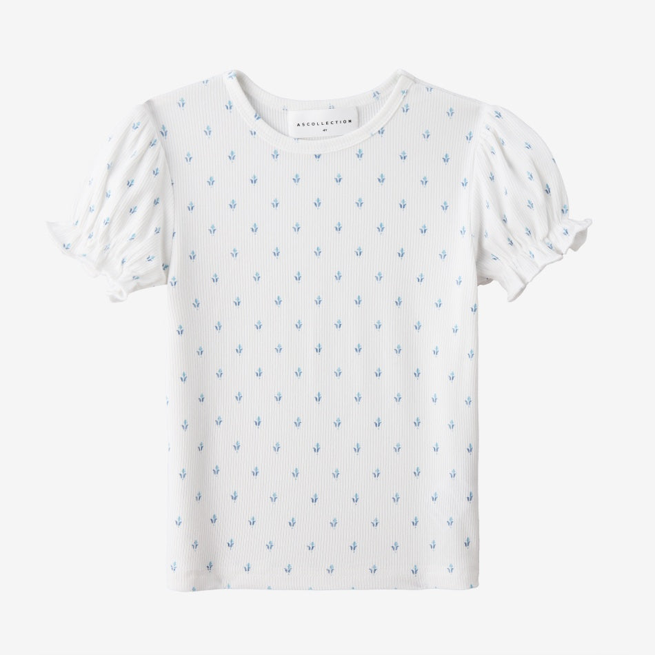 Girls Rib Tee - Blue Denim Collection - Image 2