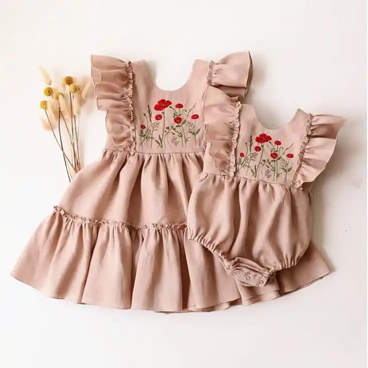 Matching Baby And Toddler Dress