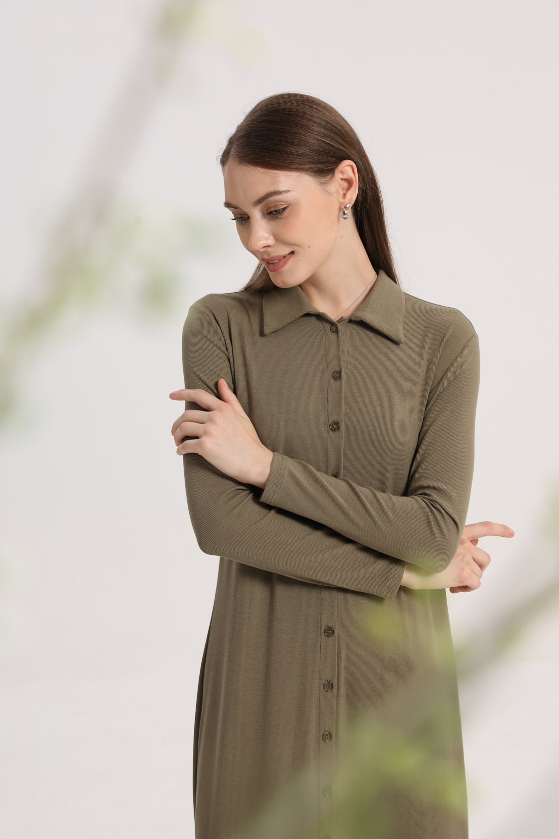 Maxi Ribbed Dress - Image 15