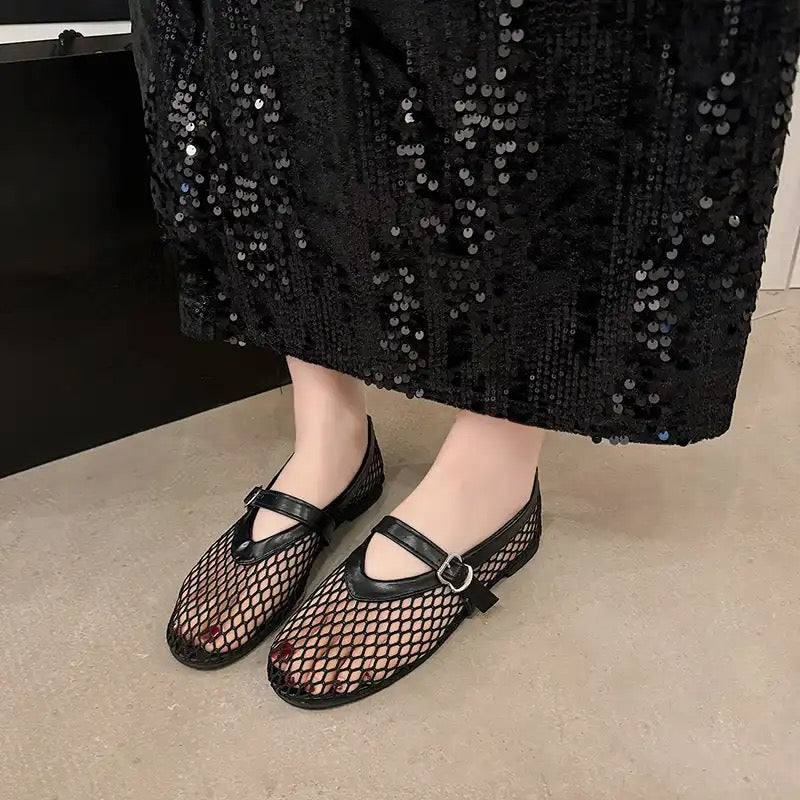 Mesh Ballet Flats - Image 2