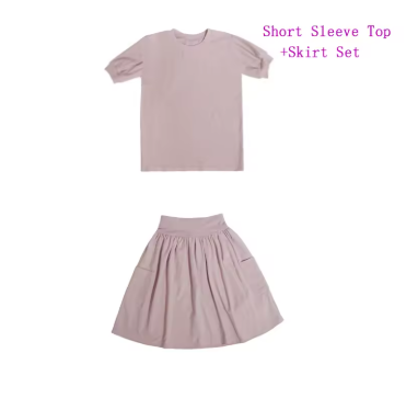 French Terry Pink Set SS