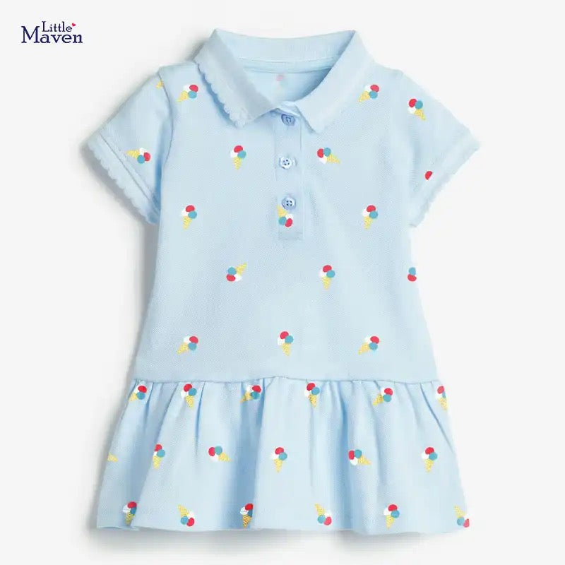 Print Polo Dress