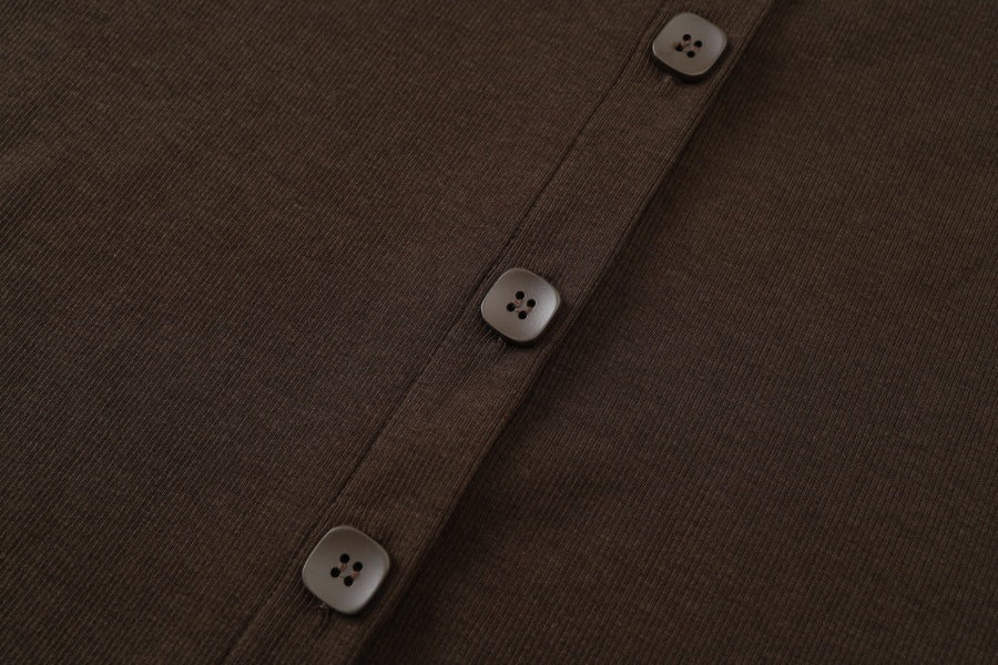 Ribbed Button Maxi Sage Green - Image 6