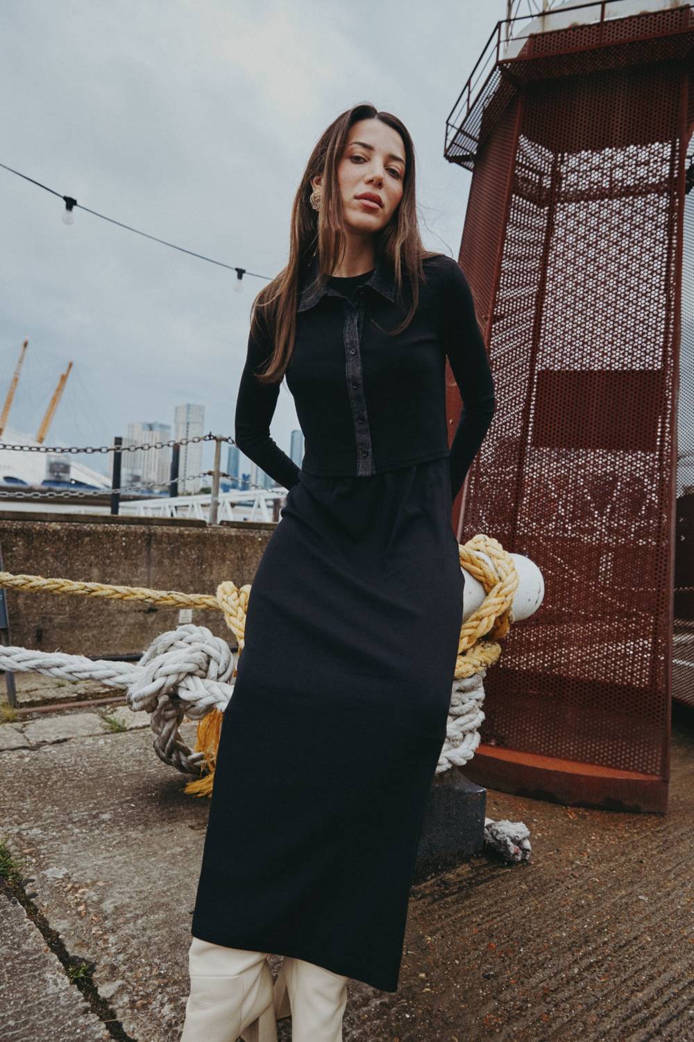 Ribbed Denim Set - Image 5