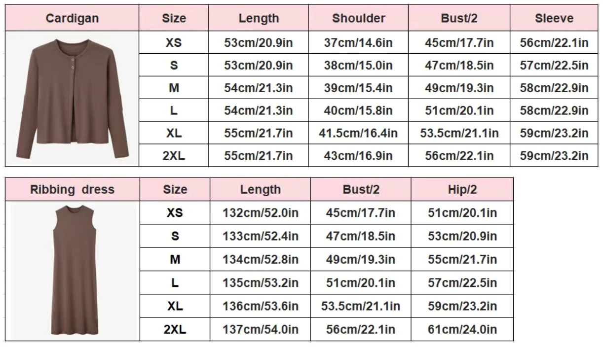Brown Ribbed Patch Sleeve Set - Image 8