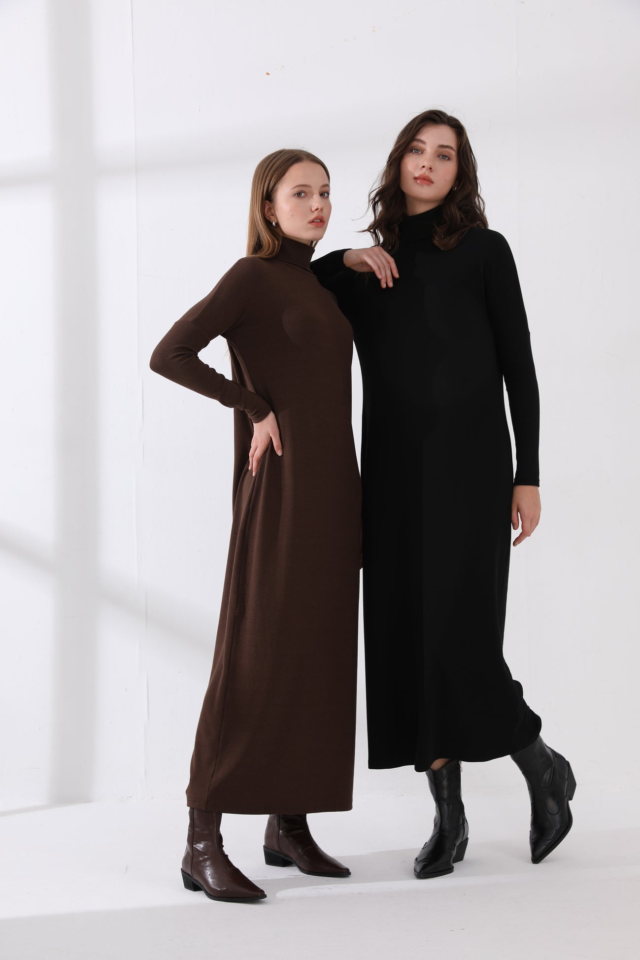 Ribbed Turtleneck Dress - Image 4