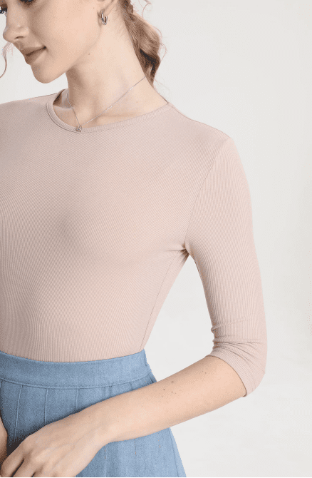 Ribbed V-Tee Adults - Image 6