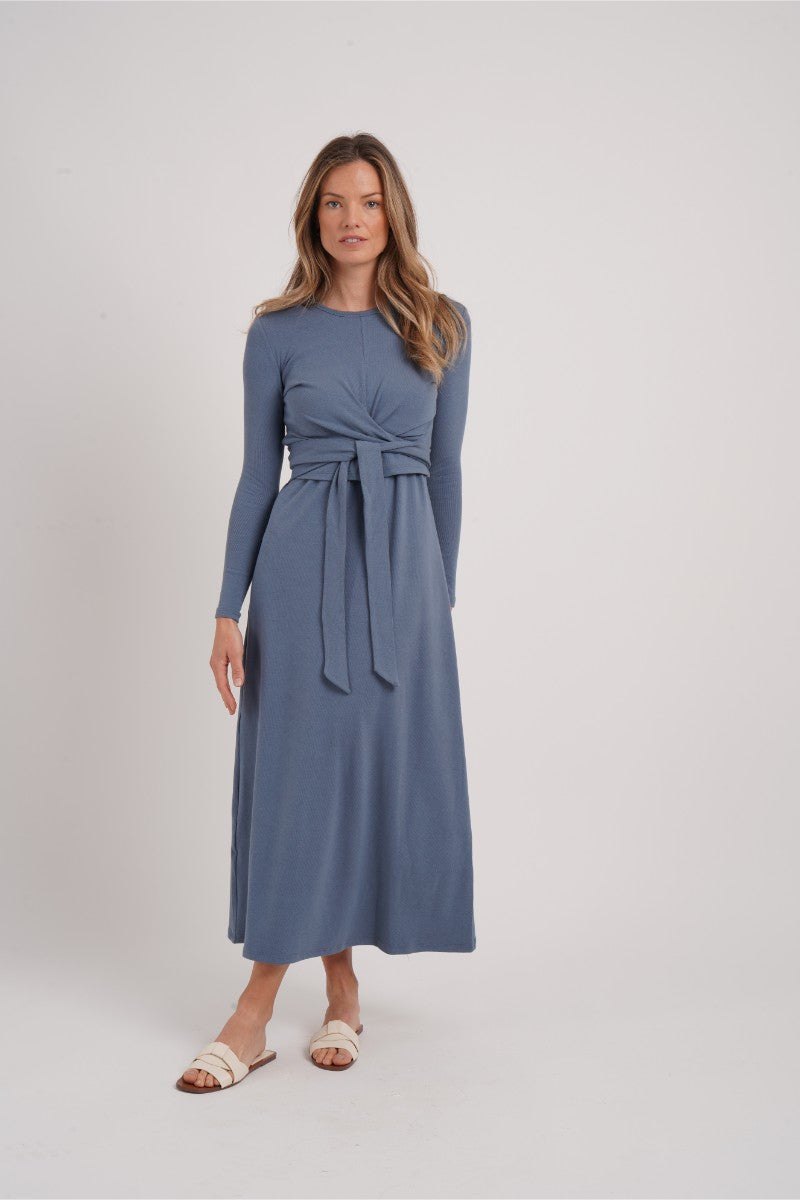 Ribbed Wrap Set Blue