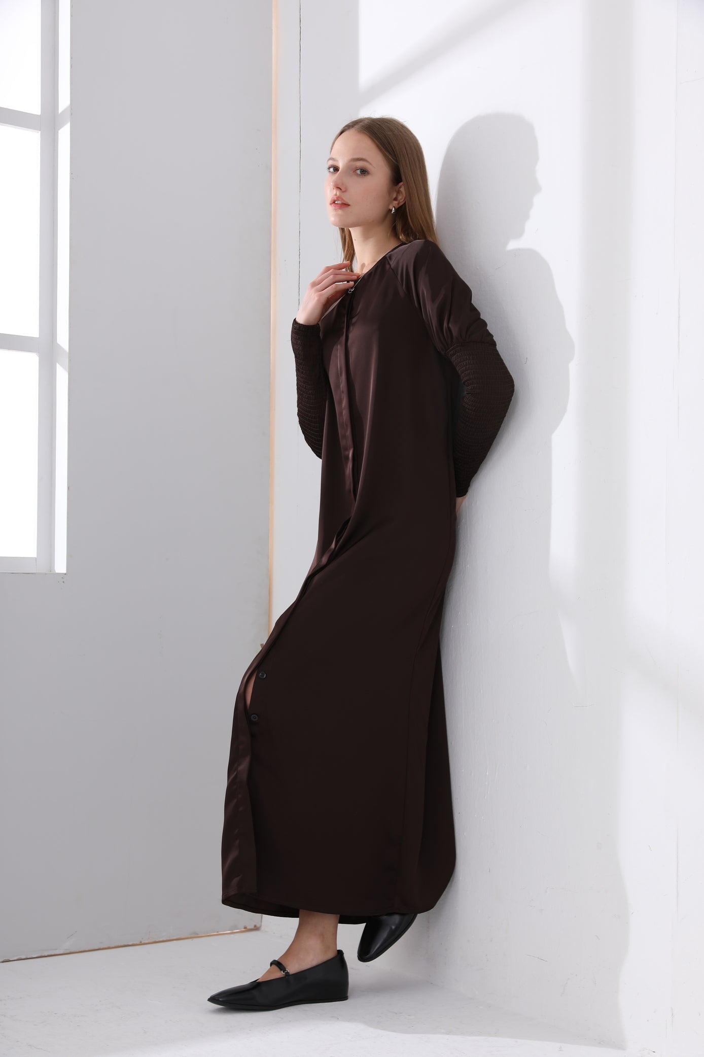 Emerald Satin Dress - Image 8