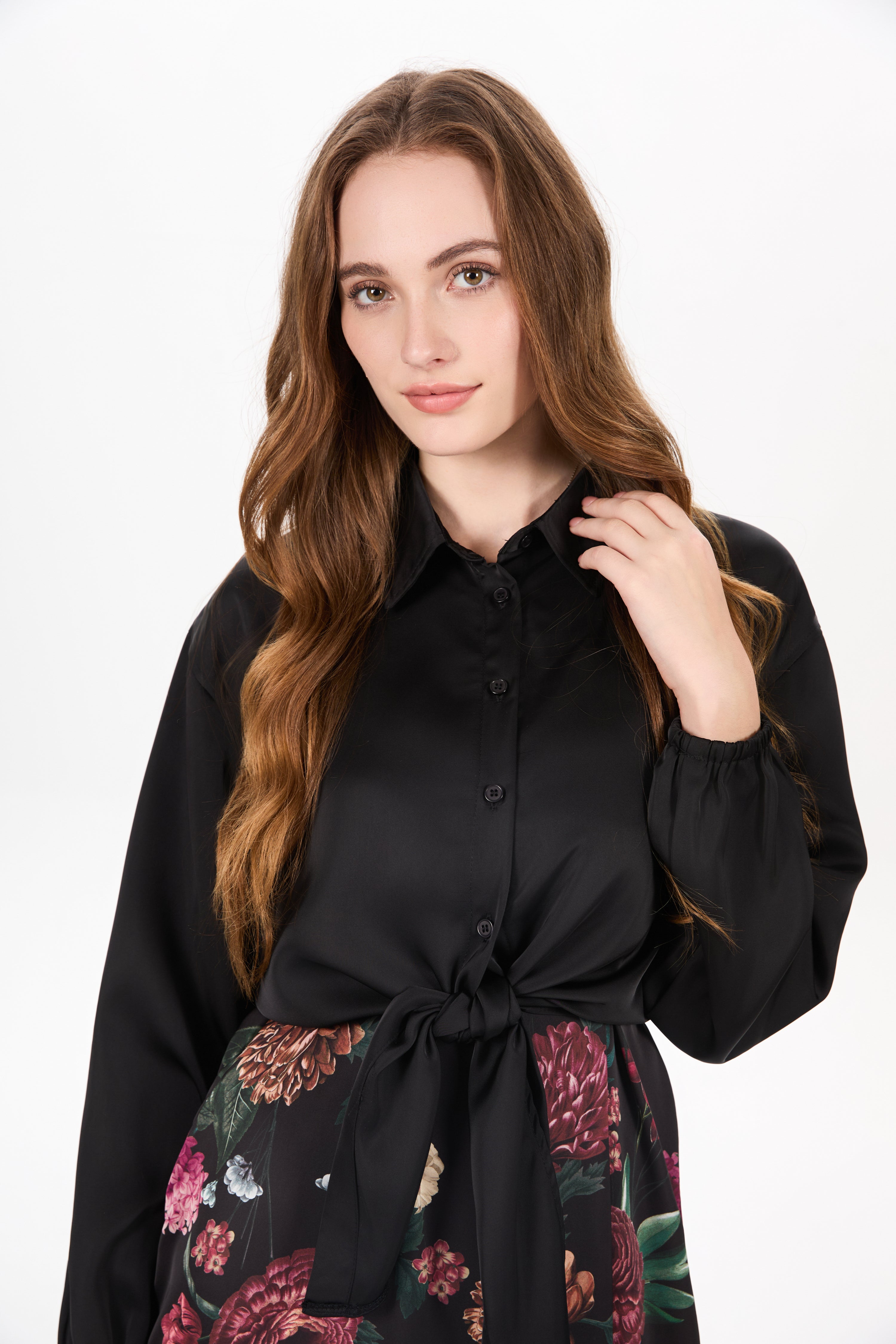 Satin Shirt and Satin Jumper - Image 4