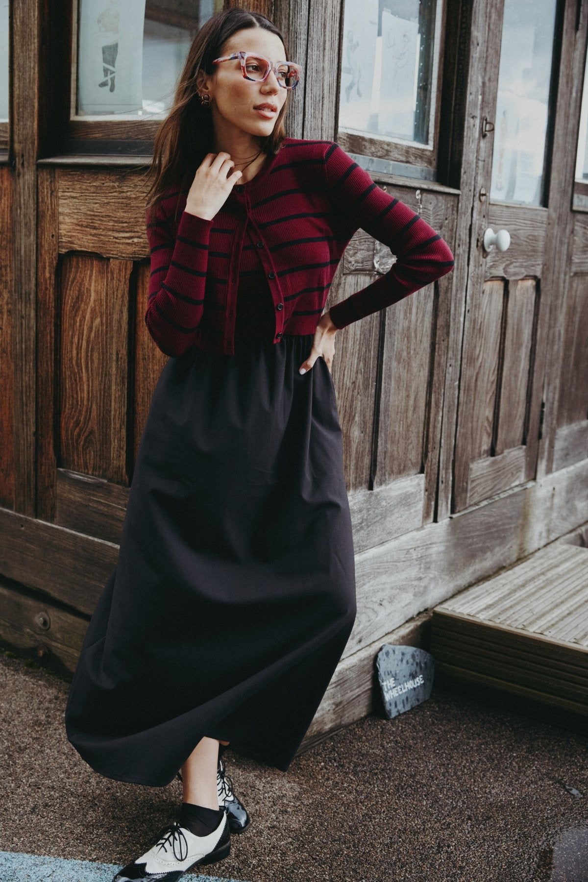 Sleeveles Jumper Dress and Knit Cardigan Cream - Image 4