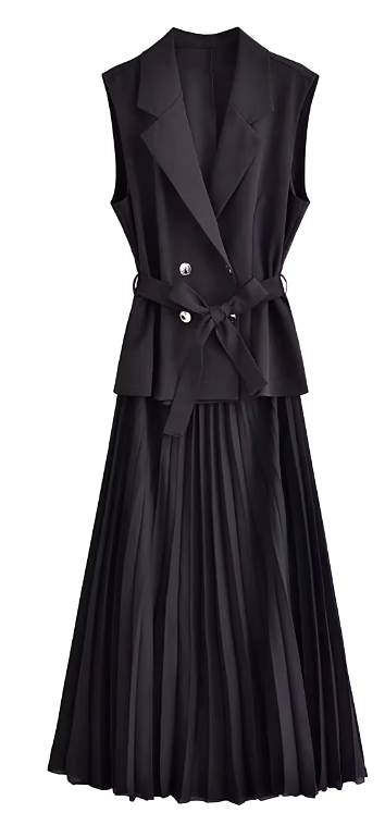 Sleeveless Blazer Dress