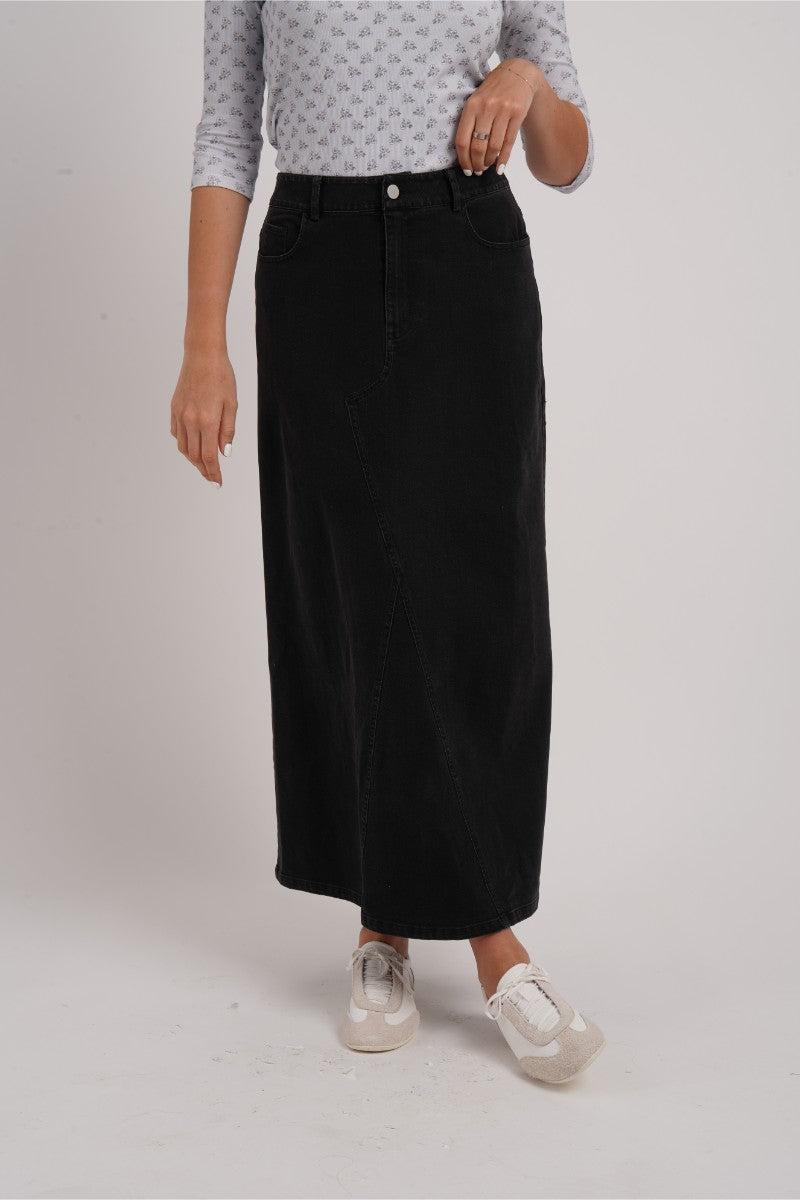 Stretch Denim Skirt - Image 2