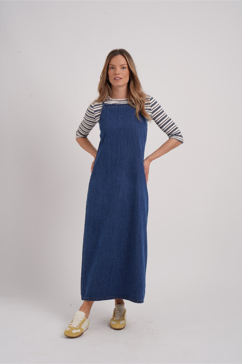 Denim Jumper Dress - Image 3