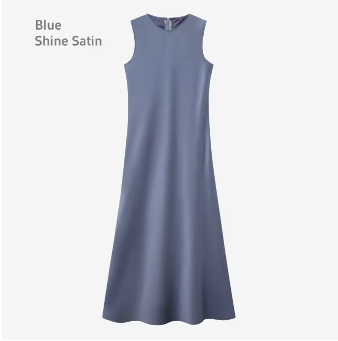 Knit Top x Satin Dress - Image 6