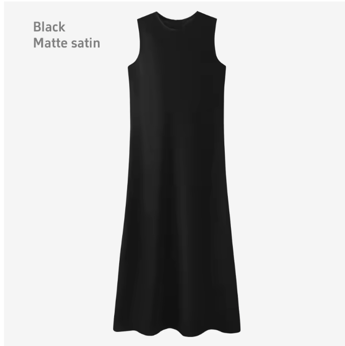 Knit Top x Satin Dress - Image 8