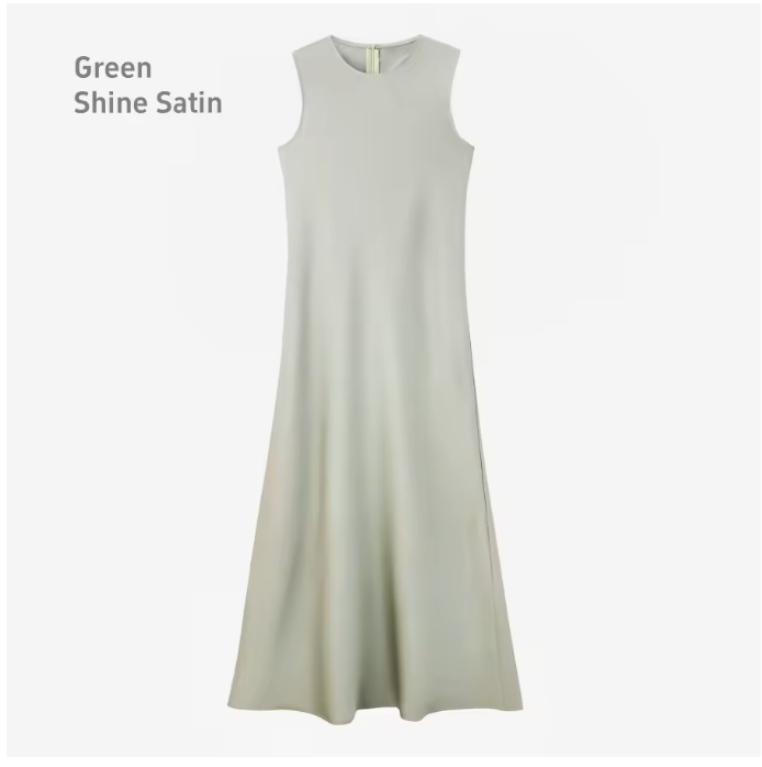 Knit Top x Satin Dress - Image 10