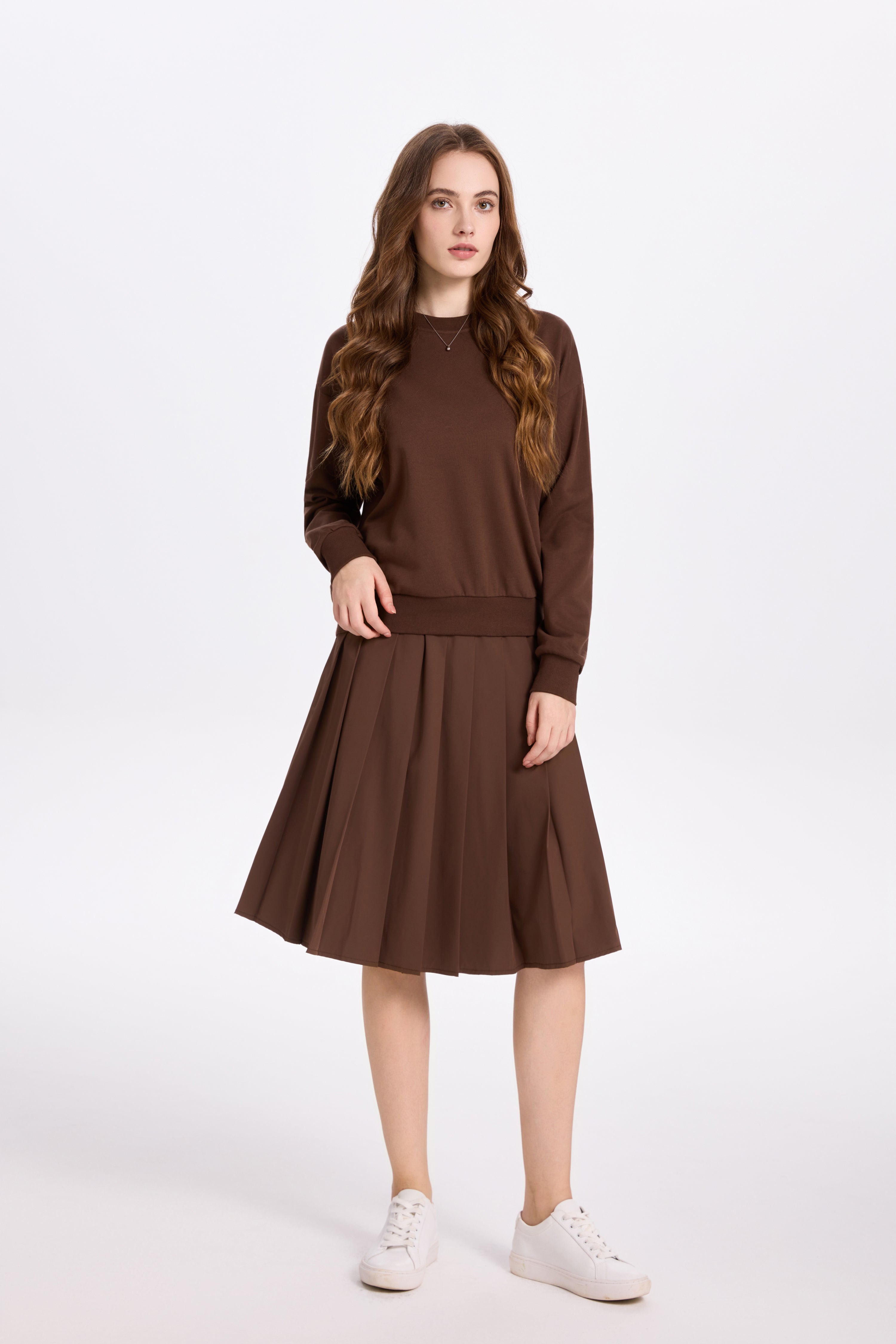 The Sweater x Pleat Skirt Set - Image 2