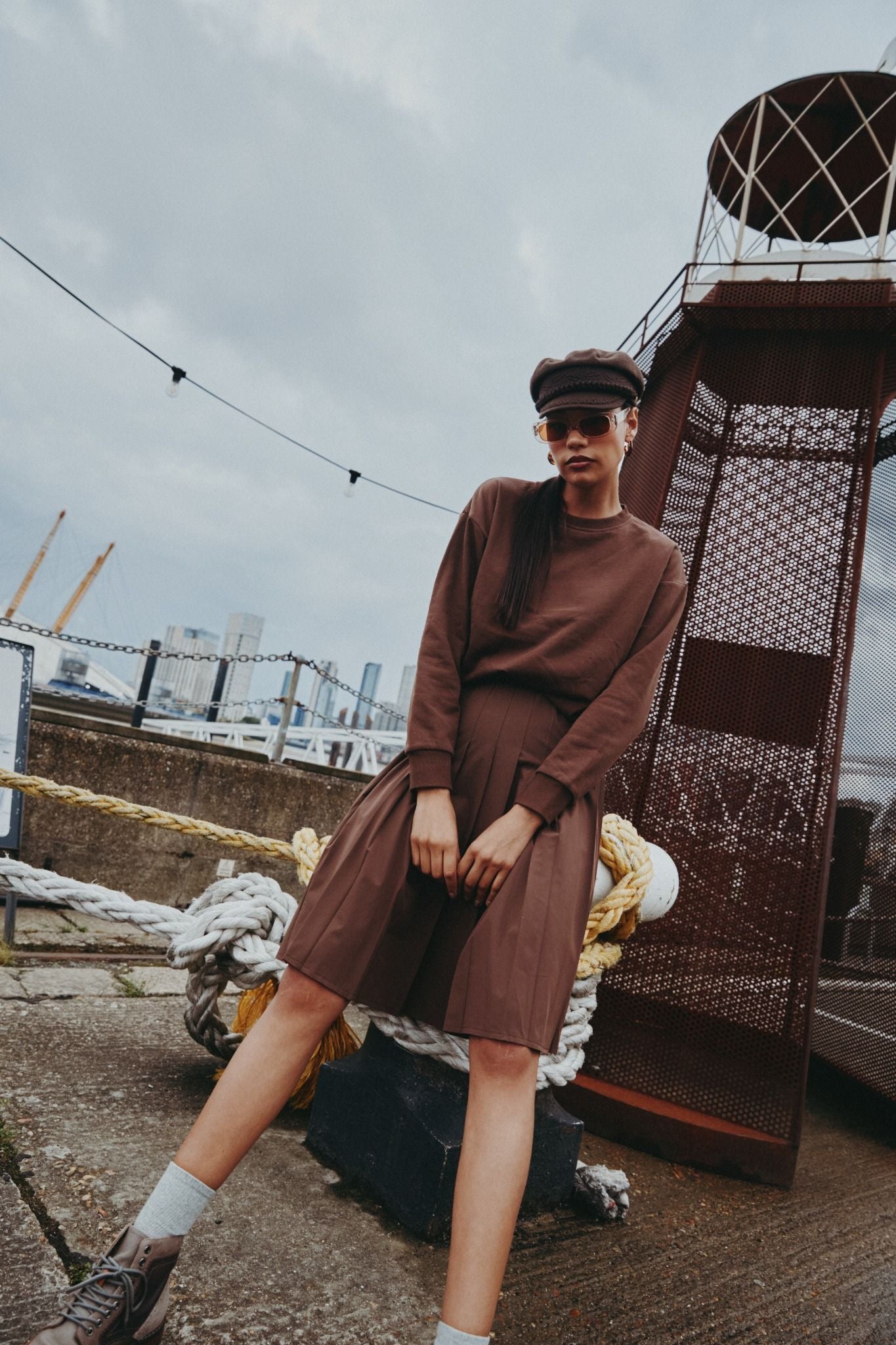 The Sweater x Pleat Skirt Set - Image 9