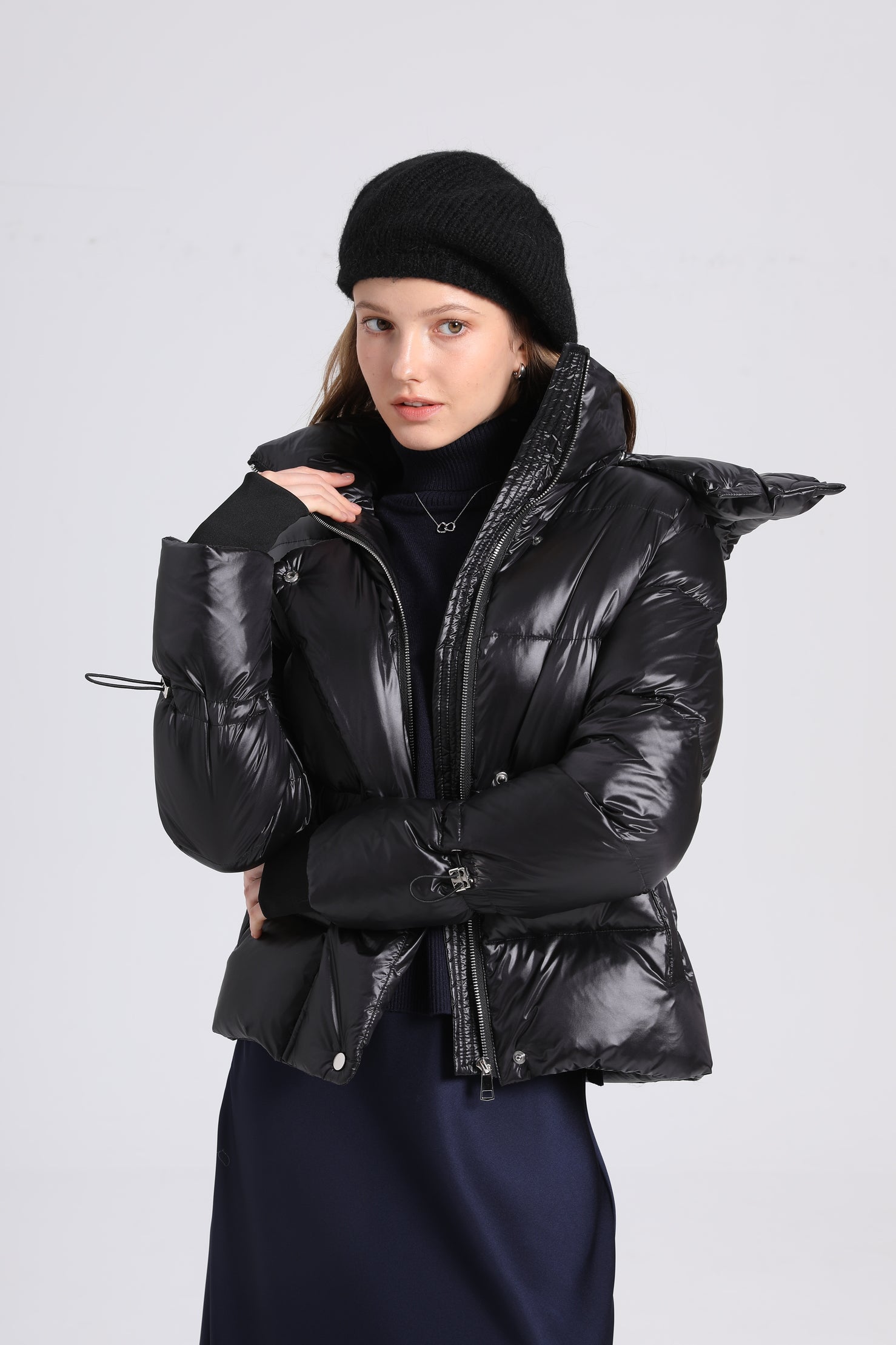 Womens Puffer Coat - Image 4