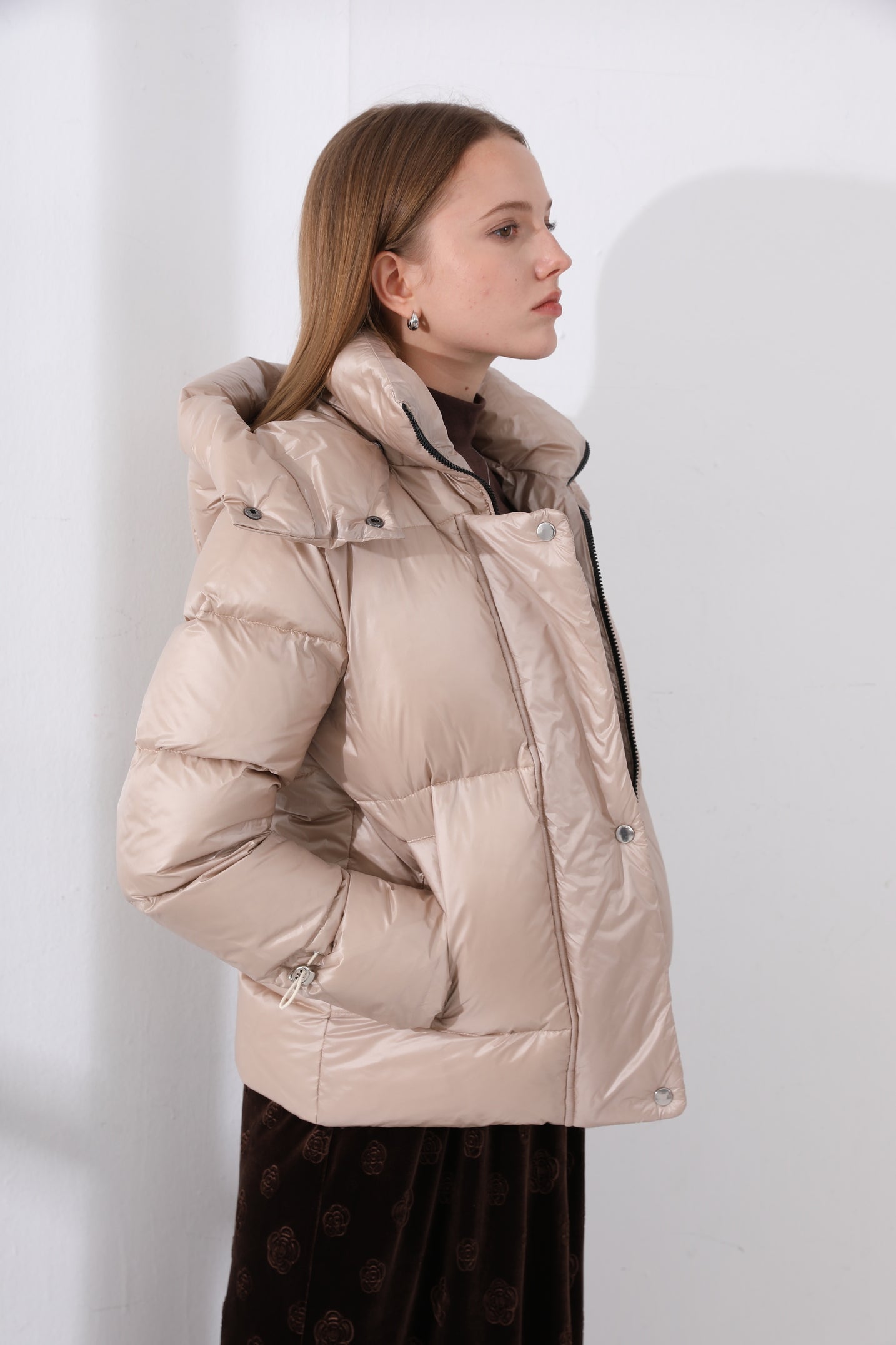 Womens Puffer Coat - Image 6