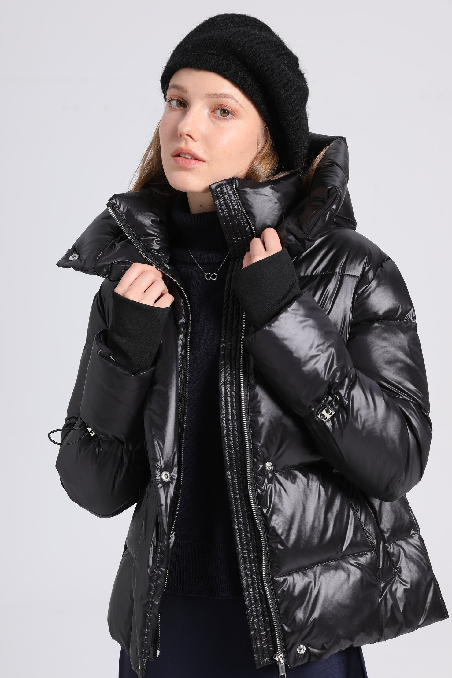 Womens Puffer Coat - Image 9