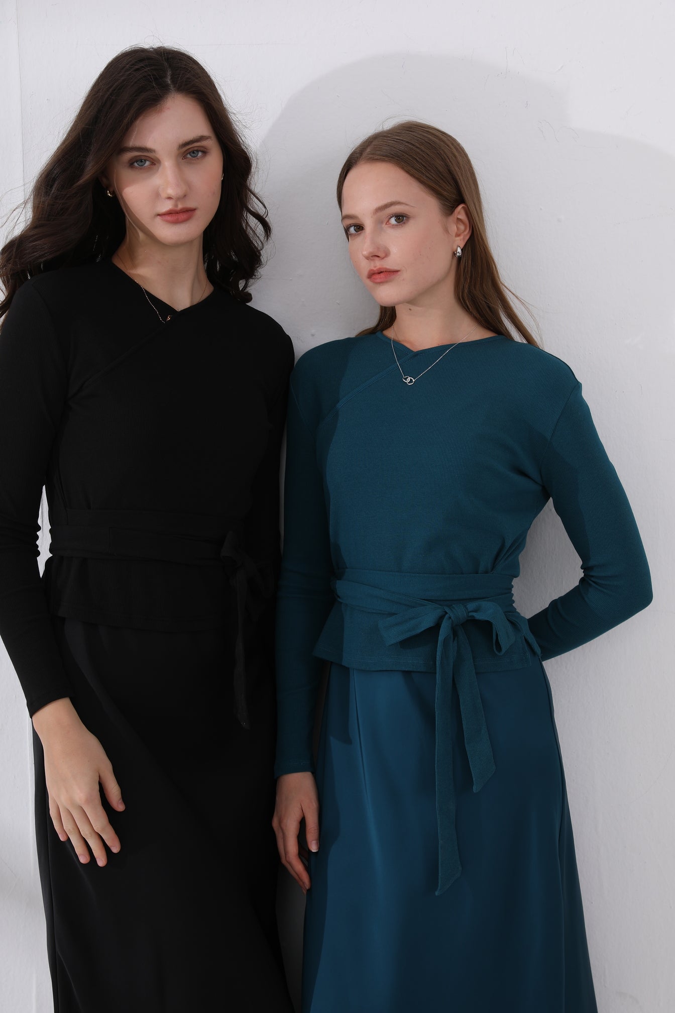 Wrap Top & Satin Dress - Image 11