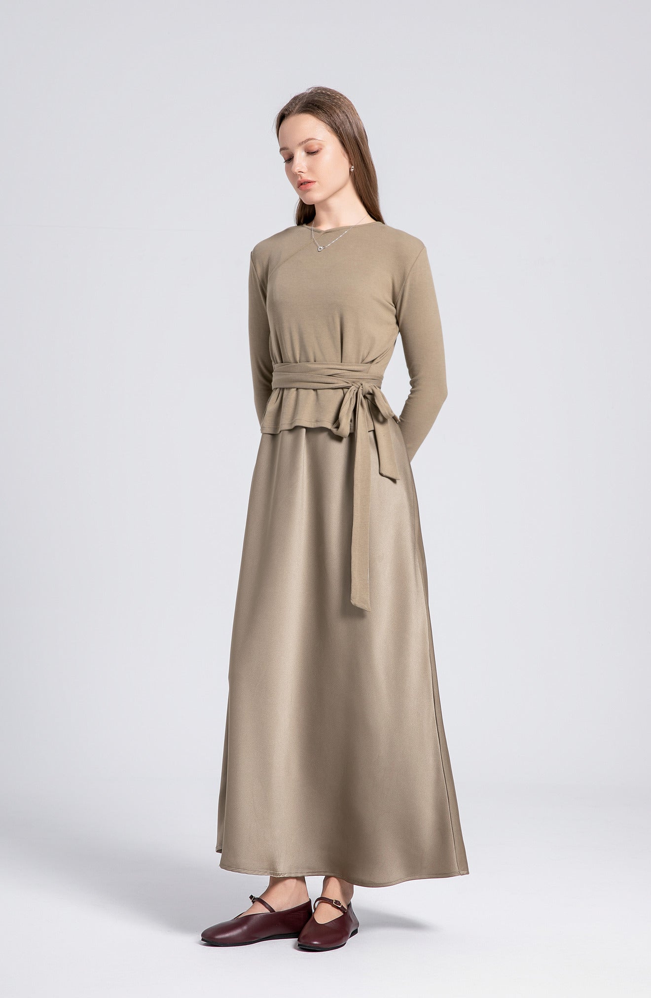 Wrap Top & Satin Dress - Image 6